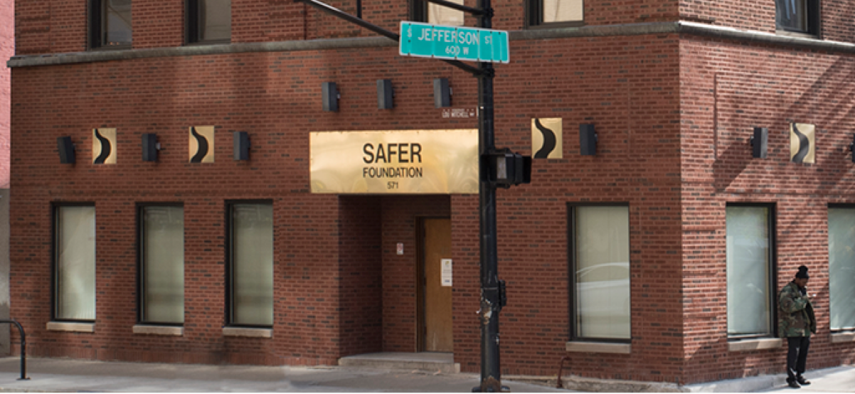 Exterior photo of the Safer Foundation main office located at 571 W. Jackson Blvd. in Chicago, IL.